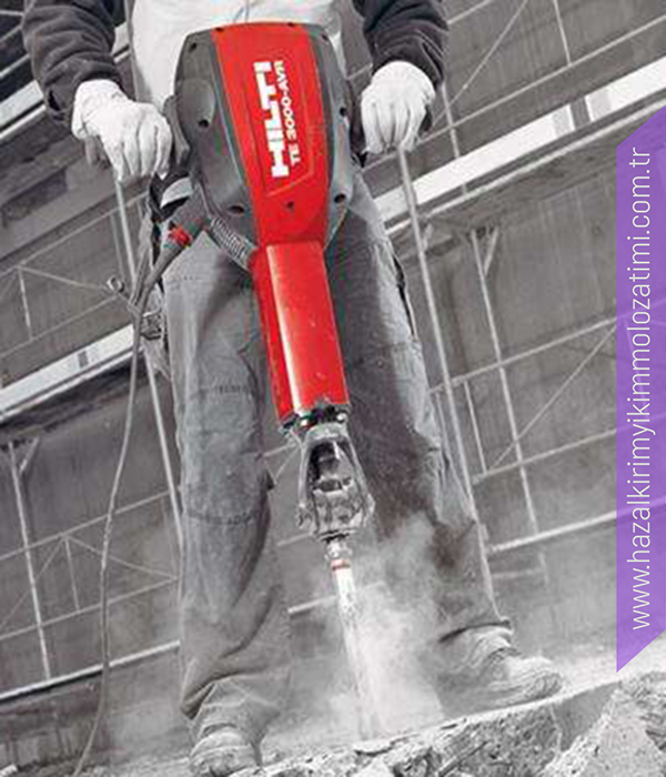 Kompresörlü-Hilti İle Kırım